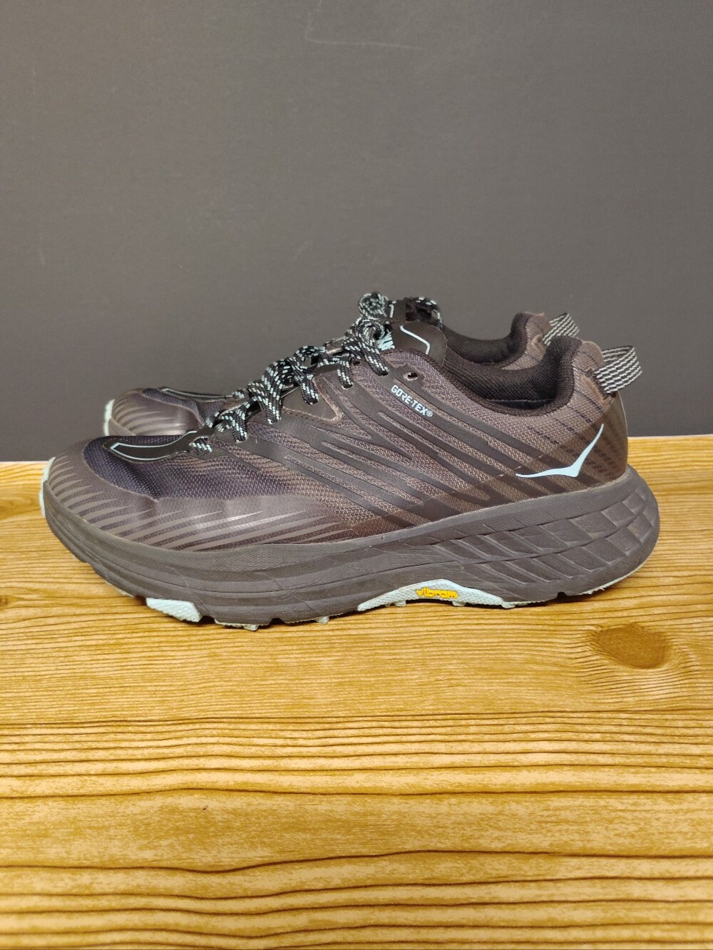 Hoka Speedgoat Women's Black and Gray Gore-Tex Trail Running Shoes